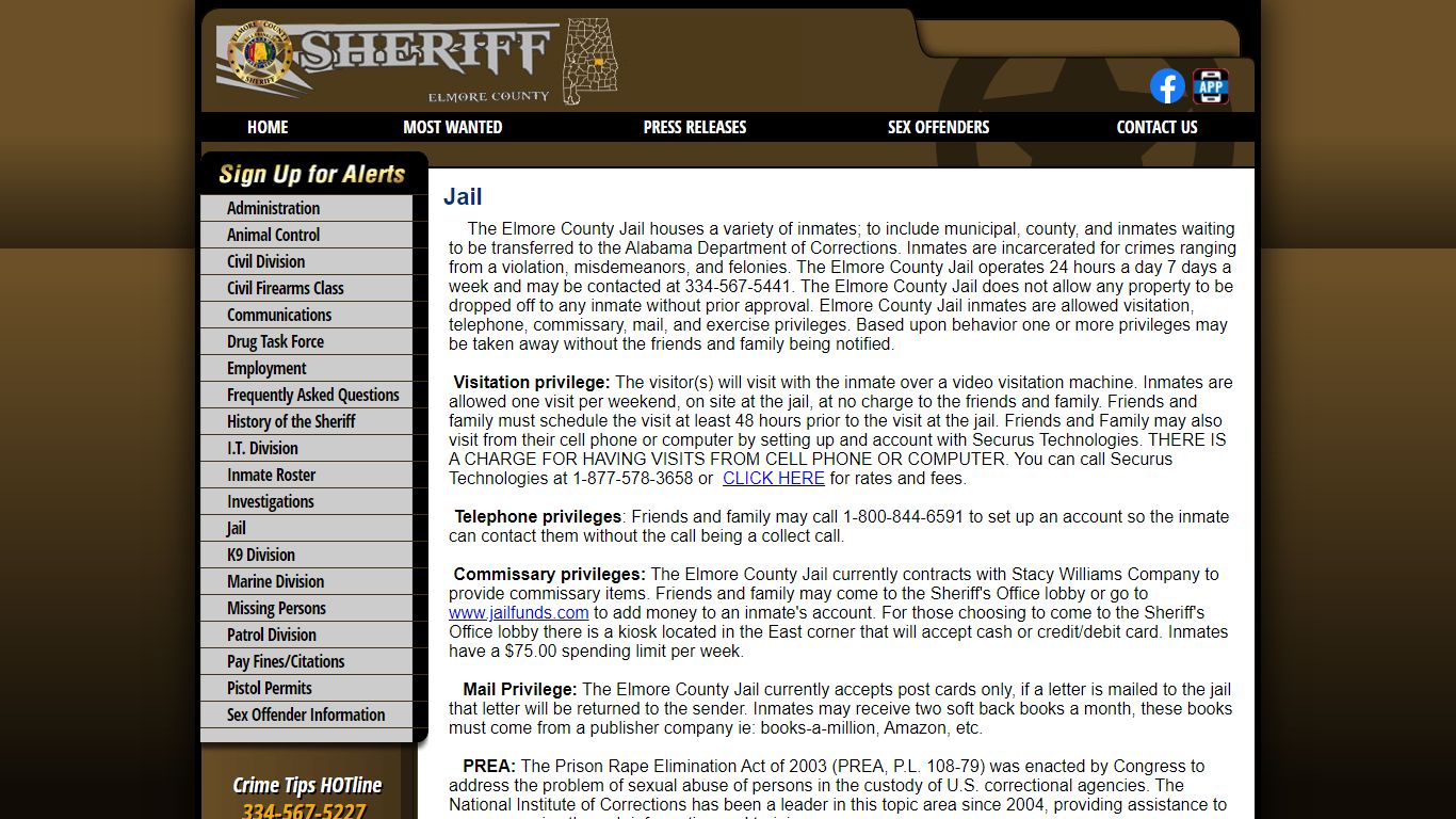 Jail - Elmore County AL Sheriff's Office
